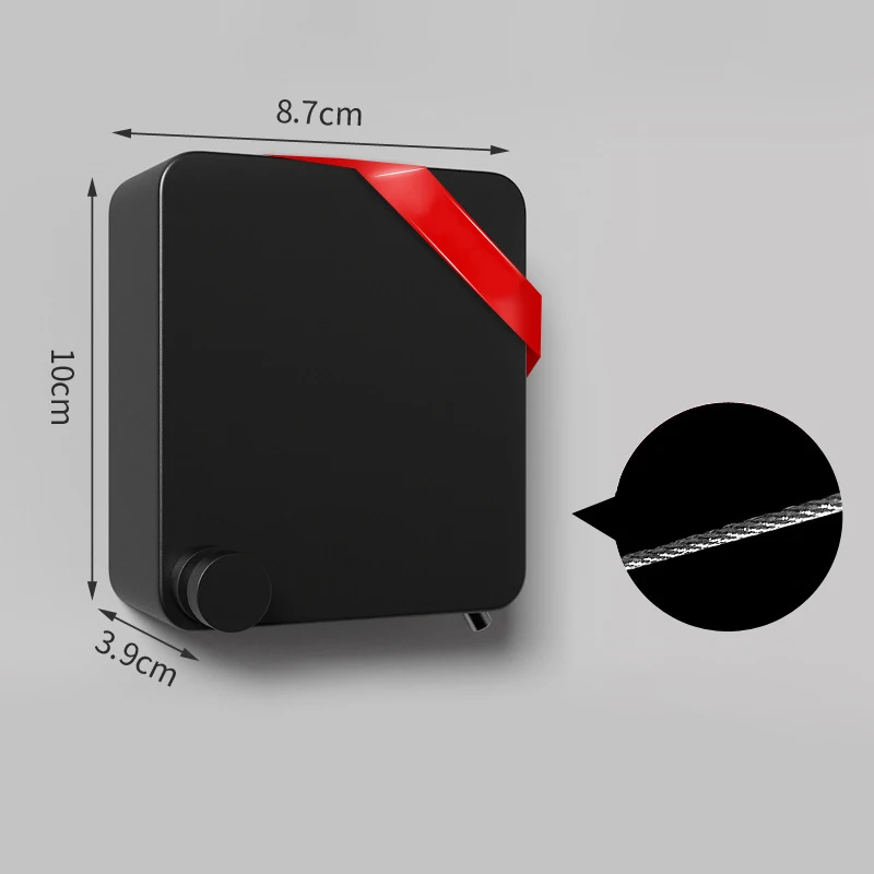 

4.8M Retractable Clothesline Wall-mounted indoor Outdoor Washing Clothes Hanger Laundry Drying Balcony Invisible Drying Lines