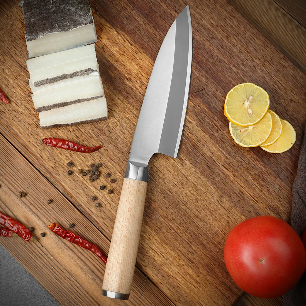 WAK профессиональный 180 мм японский высокий флуоресцентный нож для ловли рыбы