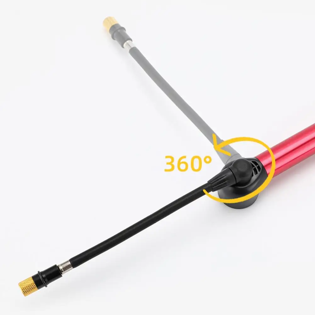 

150 PSI Mini Bicycle Pump Aluminum Alloy Cycling Hand Air Pump Ball Tire Inflator MTB Mountain Road Bike Pump with Pressure Dial