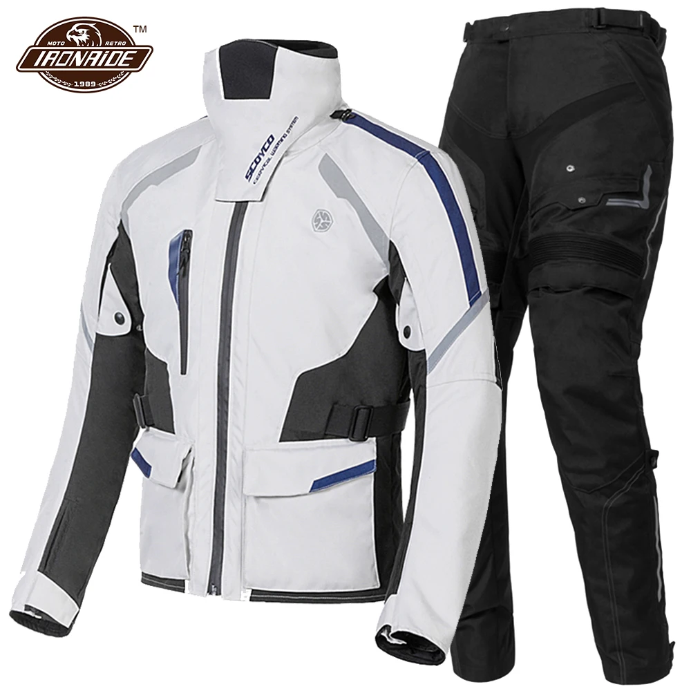 

SCOYCO Profession Motorcycle Jacket Men Chaqueta Moto Waterproof Motocross Jacket With Remove Linner Moto Protection Clothing