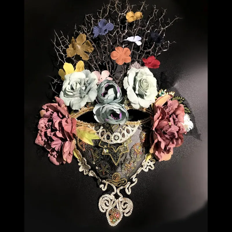 Женская маска в виде пятнистой звезды гипербольная для хэллоуивечерние шоу