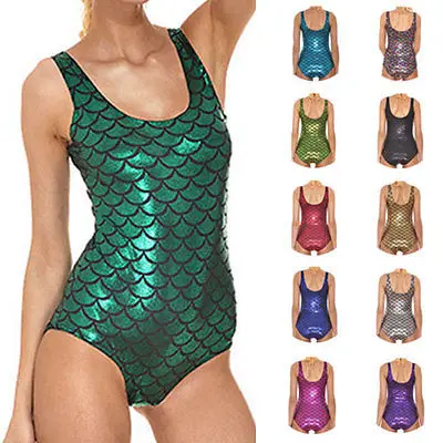 Женский цельный купальник большого размера купальный костюм Русалочки морской