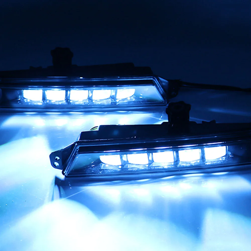 Трехцветные светодиодсветодиодный дневные ходовые огни переключения белого