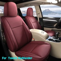 custom fit full set car seat covers for toyota select highlander 2015 2016 2017 2018 second row 4060 split 5 seats leathere
