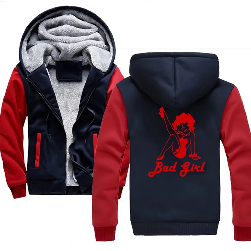 bad girl Hoodies Men 2019 Brand Personality Sweatshirt Male Hoody Tracksuit Hip Hop Autumn Winter Hoodie Mens | Мужская одежда