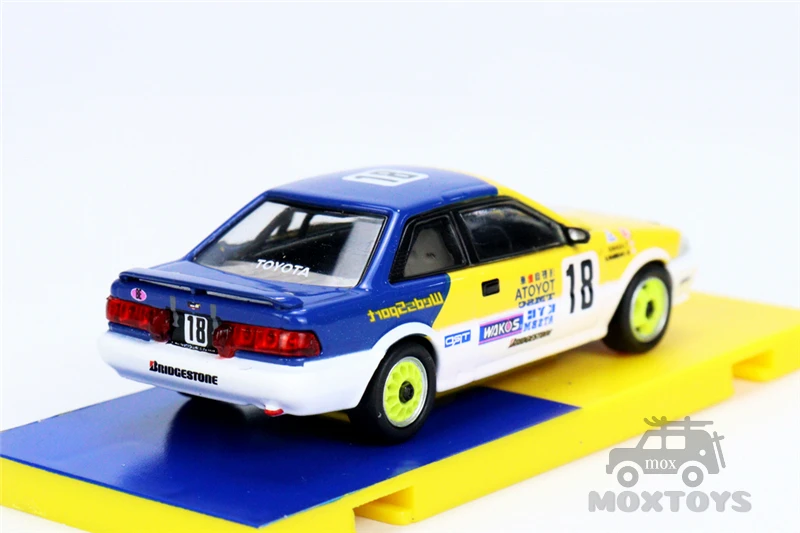 Tarmac работает 1:64 Toyota Corolla Levin AE92 JTCC 1993 Racing w/контейнер литая модель автомобиля |