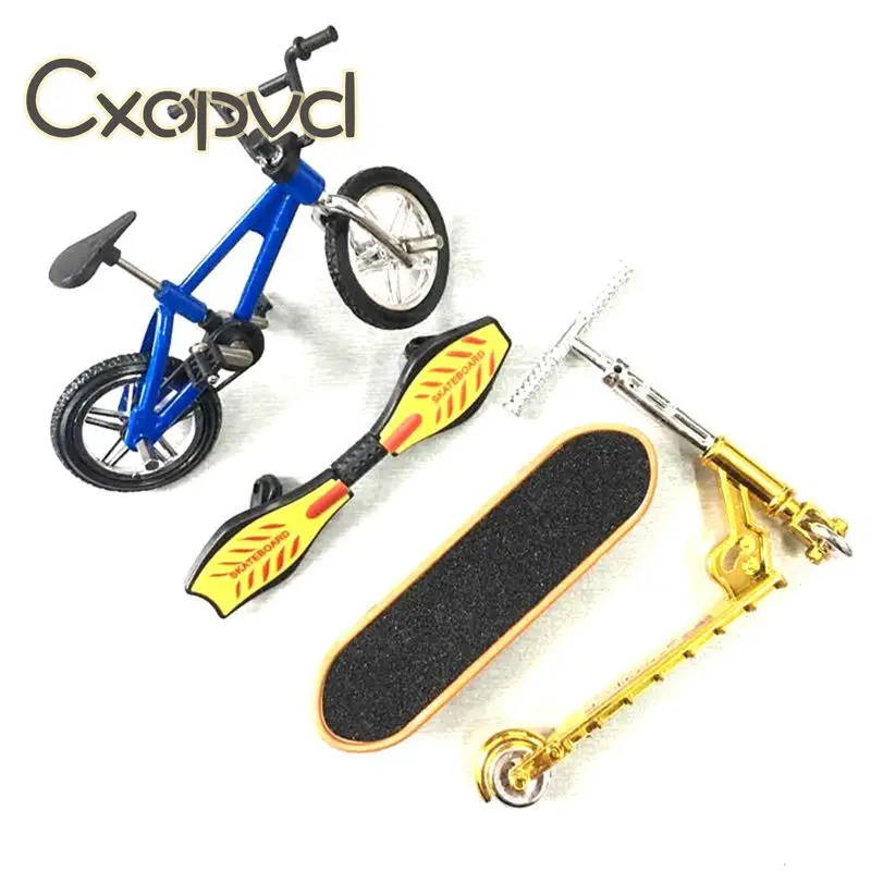 

Mini Finger Toys Set Finger Skateboards Finger Bikes Scooter Tiny Swing Board Fingertip Movement Party Favors