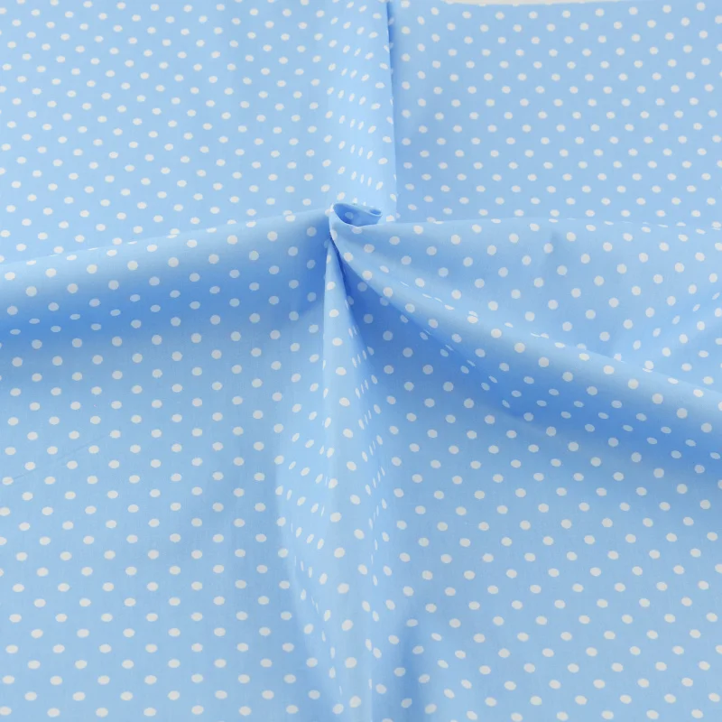 Новое поступление голубая ткань в горошек постельное белье лоскутное шитье