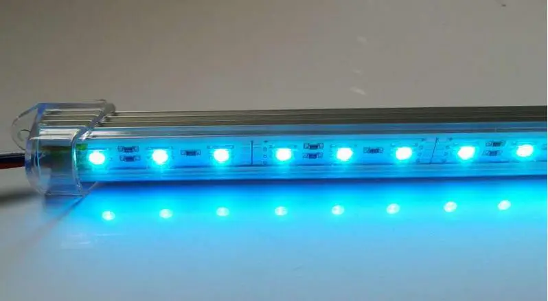 5050 SMD светодиодный Жесткий полосы 36 светодиодный S RGB 12V DC 50 см/шт. с 4-контактным белым разъемом светодиодный бар свет под освещением шкафа