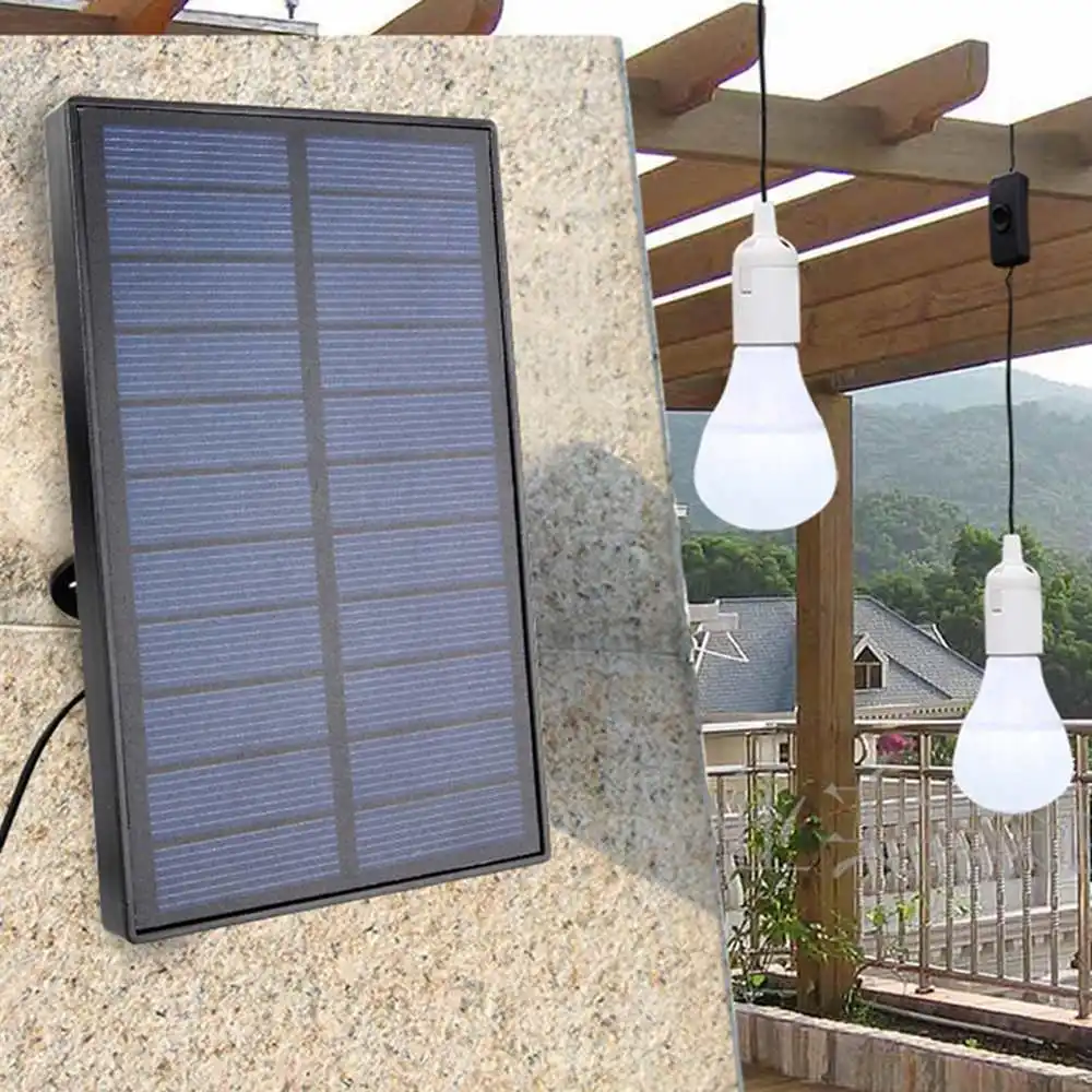 Прямая поставка комплект светодиодных ламп с солнечной панелью для наружного