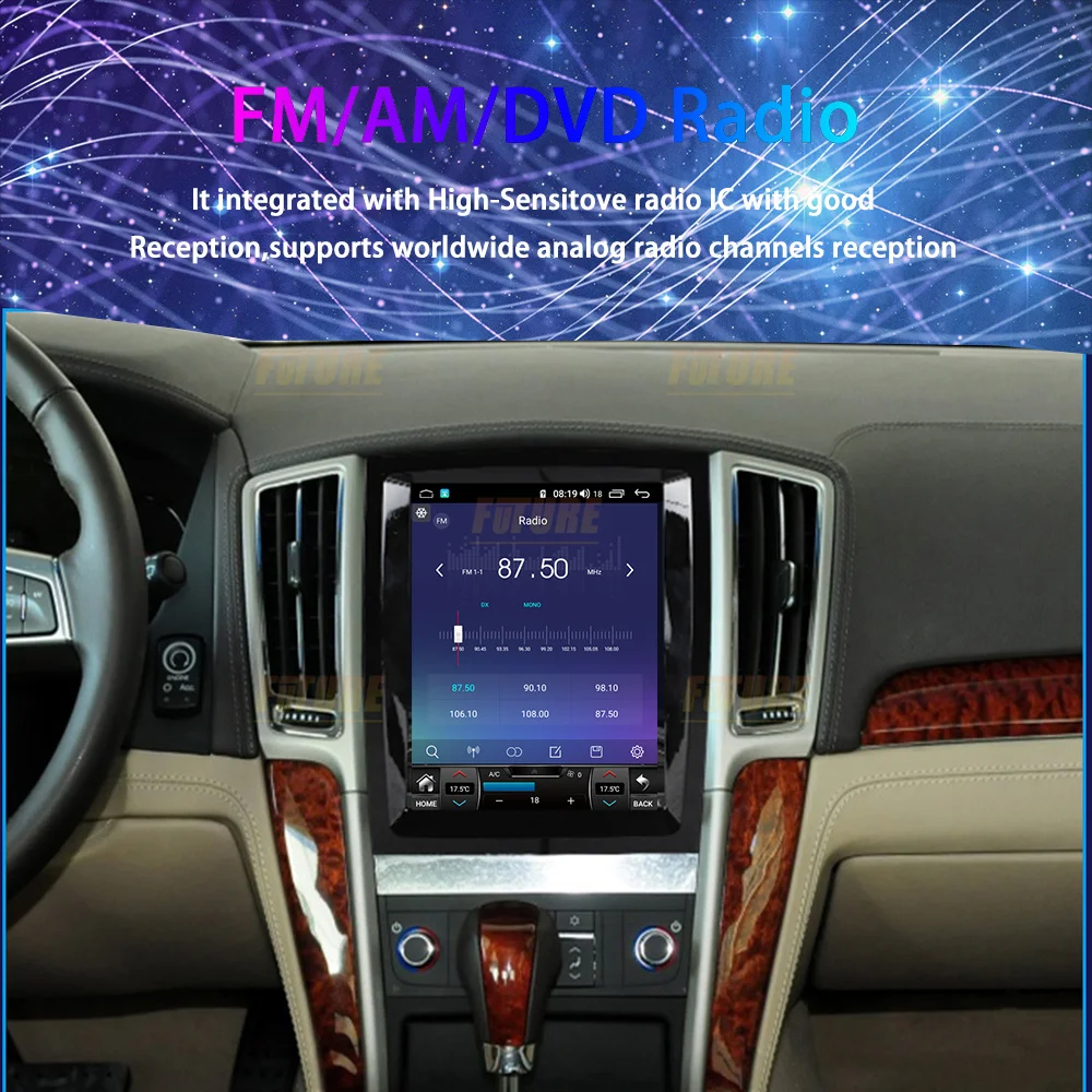 8 core 128g android 11 5g qled touch screen car radio for cadillac sls 2007 auto multimedia dvd player navigation gps headunit free global shipping