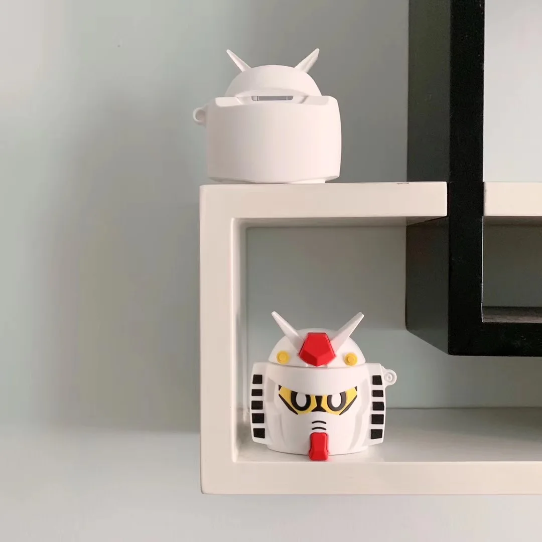 3D милый мультфильм GUNDAM мобильный костюм наушники Чехлы для Apple Bluetooth гарнитура