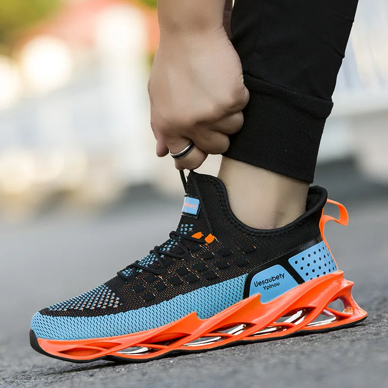 

New Breathable Running Shoes Men Sneakers Bounce Outdoor Walking Footwear Fashion Sport Men Shoes Sneaker Zapatillas Hombre