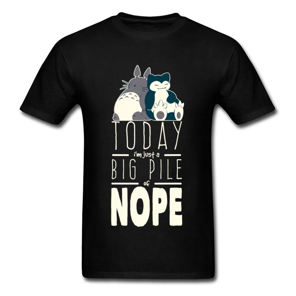 Большой ворс нопа футболка сосед с изображением Тоторо Мужская Мультфильм Топы