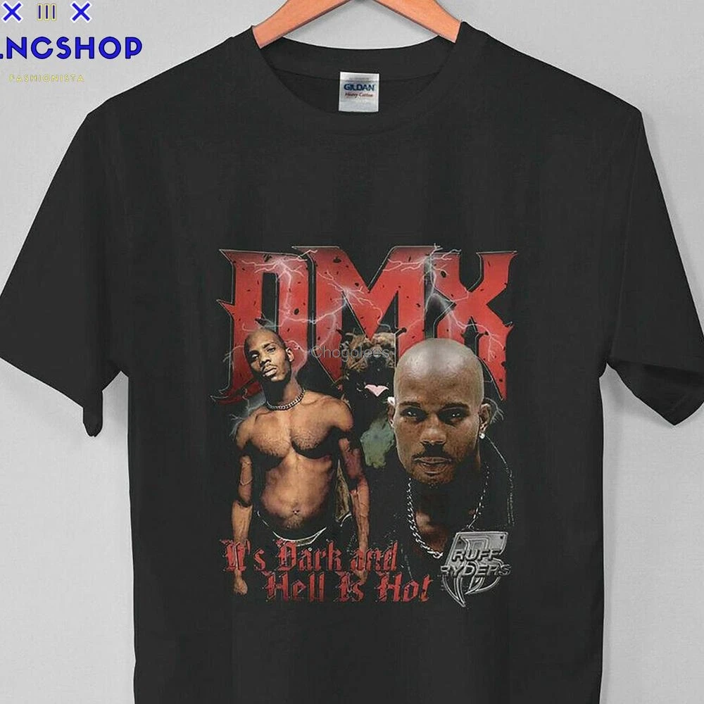 Фото Рубашка RIP DMX рубашка с цитатой Dmx рисунком рэпера мужская отдыхом в темноте (30) |
