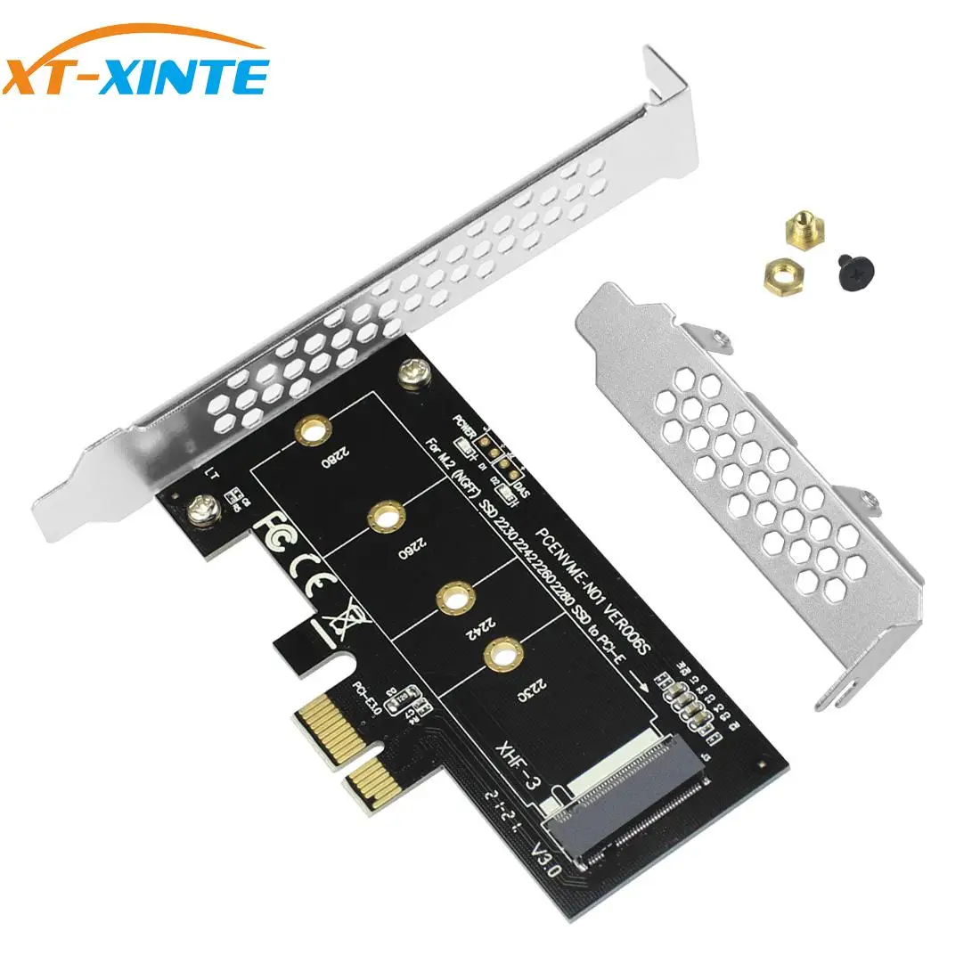 

XT-XINTE M.2 ключ M Адаптер карта PCI Express 3,0 1X плата расширения конвертер переходная карта для M2 NVMe 2230 2242 2260 2280 Размер SSD