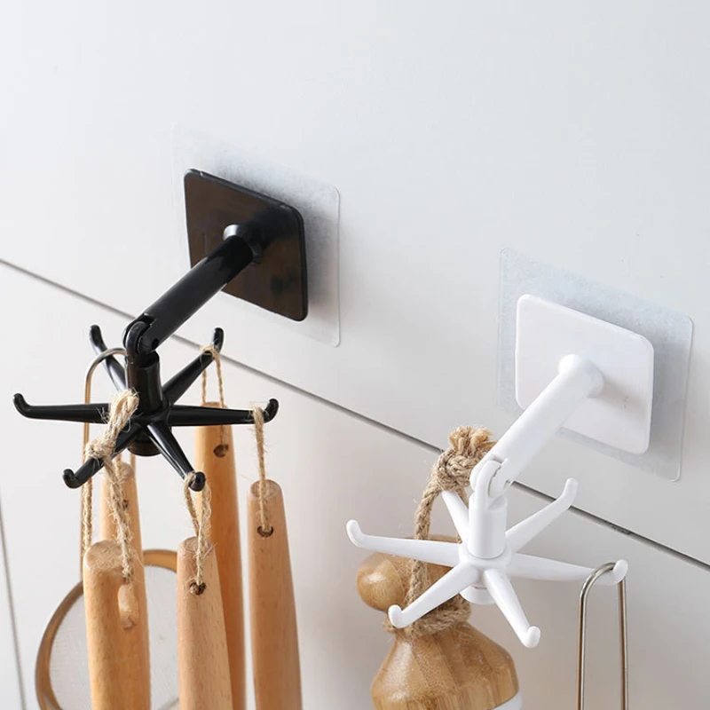 Kitchen Hook Multi-Purpose Hooks 360 Degrees Rotated Rotatable Rack For Organizer And Storage Spoon Hanger Accessories Drop Ship | Дом и сад