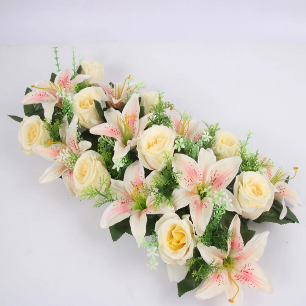 Искусственная ряд цветов настенная арка в виде цветка лилии искусственная Роза