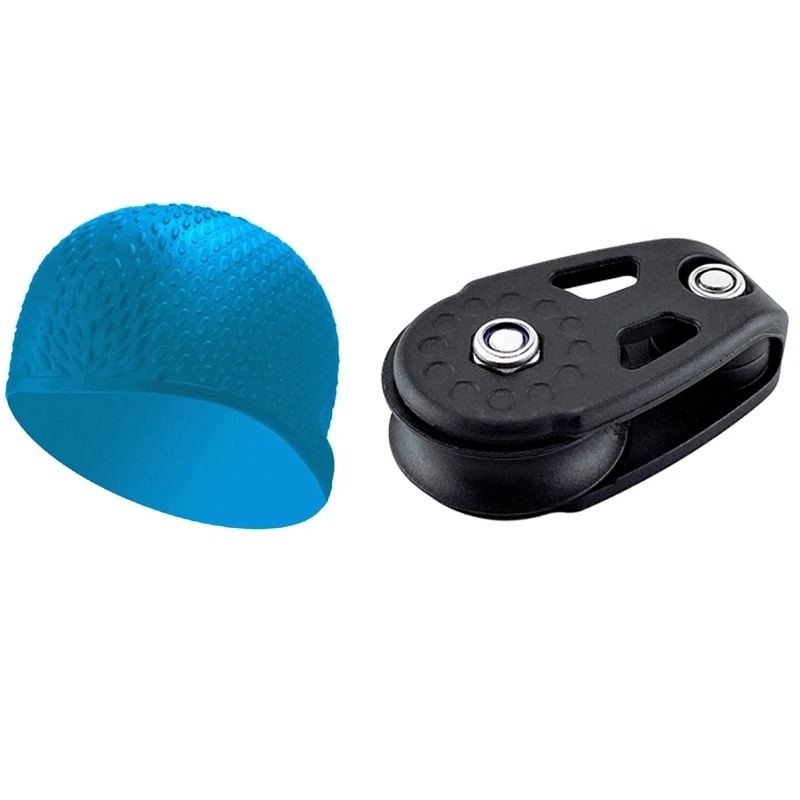 

1 шт., нейлоновый подъемный анкер для КАЯКОВ, лодок, шкив, 1 шт., силикон водонепроницаемые шапочки для купания