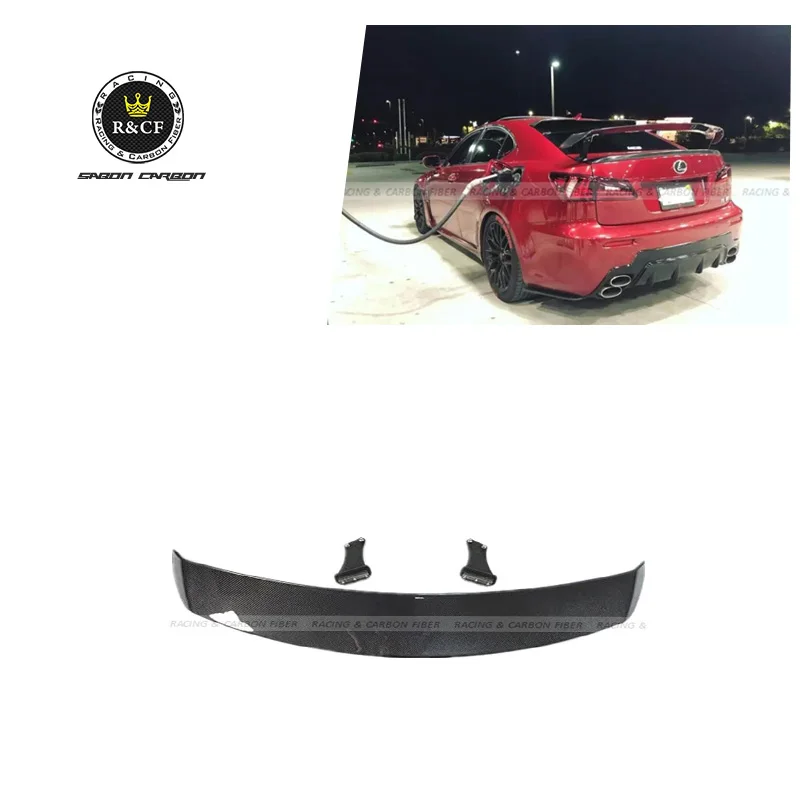 Задний спойлер из углеродного волокна в стиле SD для Lexus IS250 IS350 SEDAN ISF 08 13|Спойлеры и