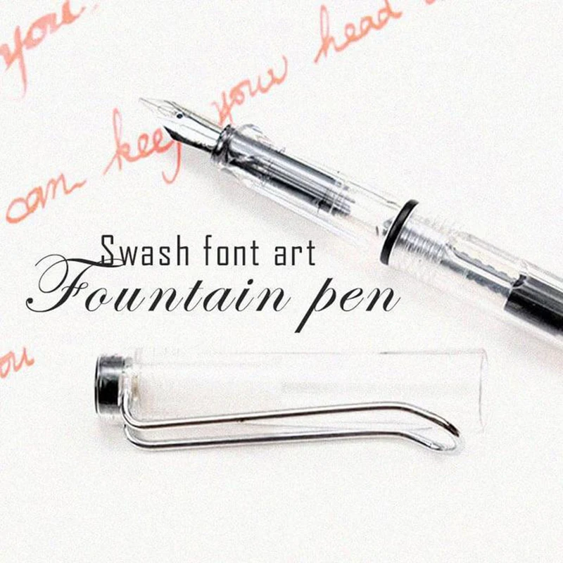 

Art Font Fountain Pen Duckbill Gothic Parallel Calligraphy Art Flat Tip Fountain Pen GK99