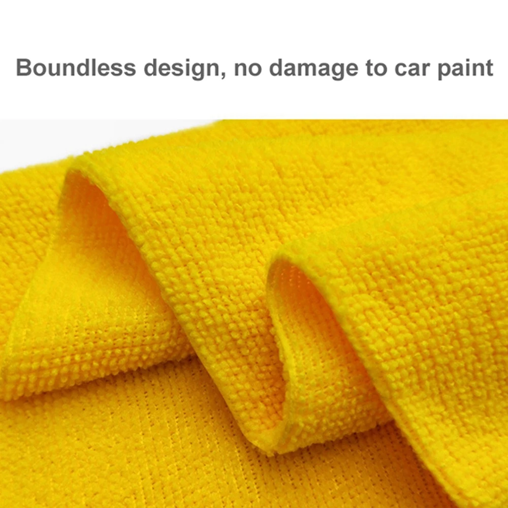 

Car Waxed Towel Microfiber Auto Cleaning Drying Cloth Extra Soft Thick Car Detailing Waxing Polishing Cloths 40 x 40cm Universal