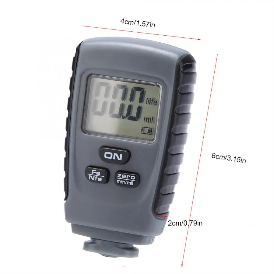Мини тестер толщины краски с ЖК дисплеем 0 1 25 мм|Приборы для измерения ширины| |