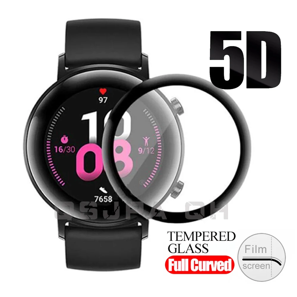 

GT2E 5D Curved Edge Full Coverage Soft Protective Film Cover For Huawei Watch GT 2e Sports Vitality Screen Protector (Not Glass)