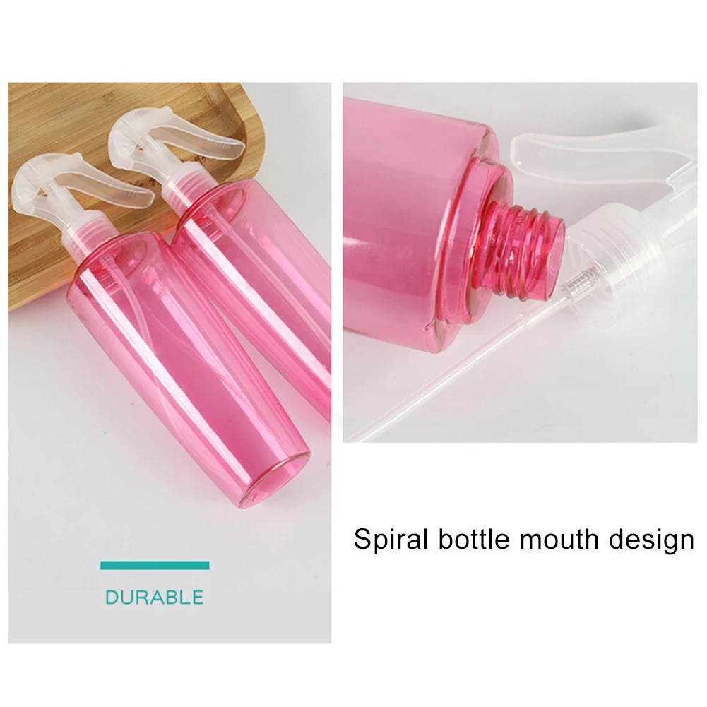 

2Pcs 300ml Transparent Home Refillable Clear Disinfection Liquid Watering Empty Spray Bottle Cleaning Garden Tool