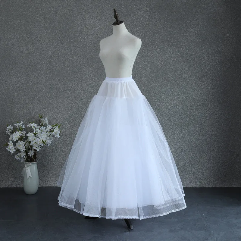 Long Bridal Petticoat Crinoline Underskirt Wedding Prom Dress Hoop Lace Trim 8-Layer NO-Bone Comfortable Natural tutu | Свадьбы и