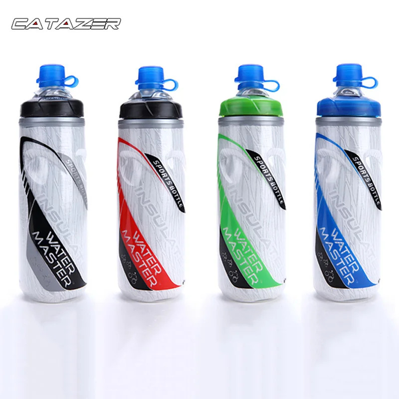 

610ml Bicycle Bottle Outdoor Sport Keep Cold Bottle Cycling Climbing Hiking Drink Bottle Cooler Warmer Bike Plastic Water Bottle