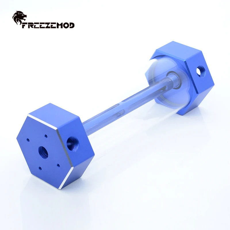 Стеклянный резервуар для воды с компьютерным охлаждением FREEZEMOD металлическими