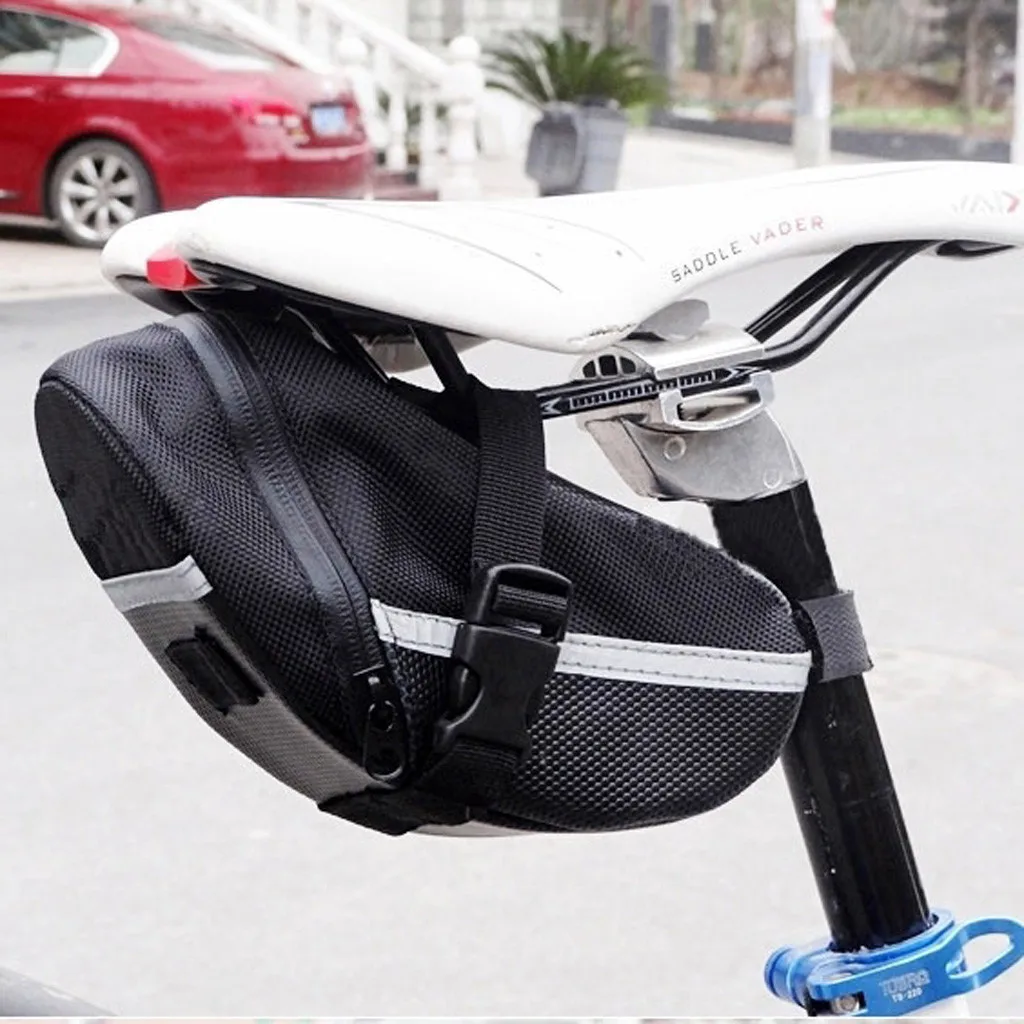 

Нейлоновая велосипедная сумка, водонепроницаемое седло для хранения, сумка на заднее сиденье для велоспорта, синее седло