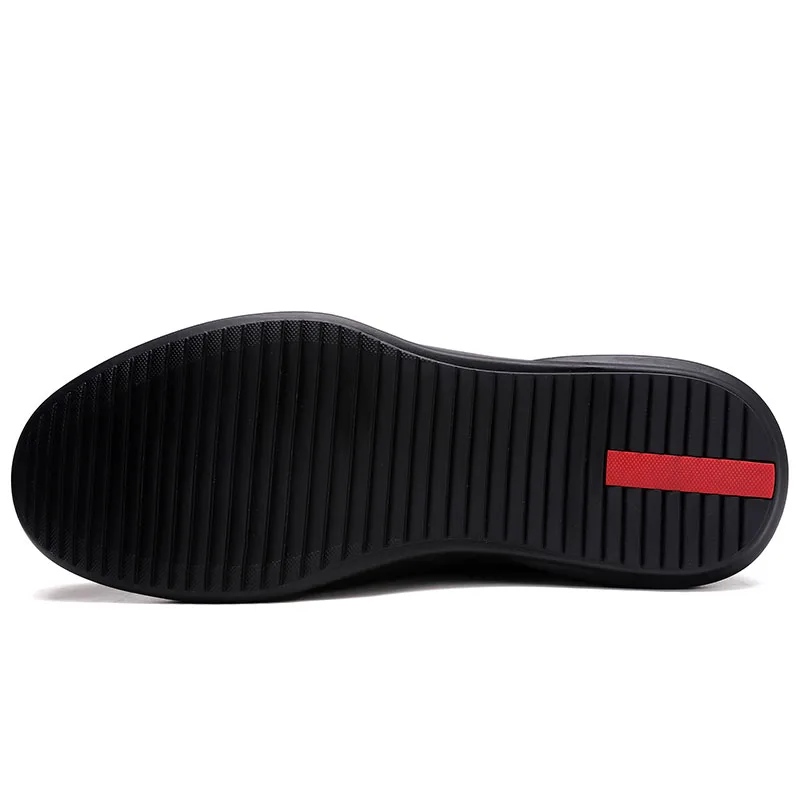 Мужские кроссовки из натуральной кожи осенне-зимние короткие ботинки