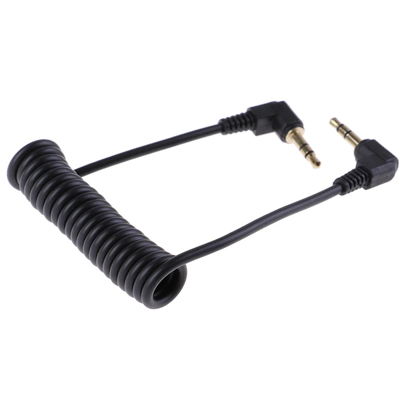 Спиральный аудиокабель разъем под прямым углом 90 градусов 3 5 мм кабель Aux M/ M для