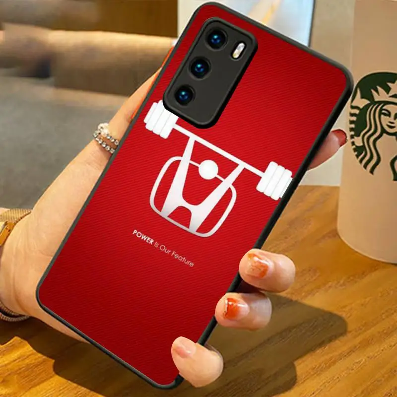 

Car Logo Honda-compatible Phone Case For Huawei P20 30 40 Pro Mate 20 30 40 Pro Honor 10 V9 10