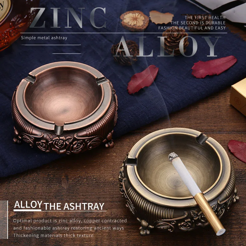 

Portable Ashtray Creative European Style Retro Ashtray Mini Ashtray Outdoor Household Ashtray Household Merchandises Ashtrays