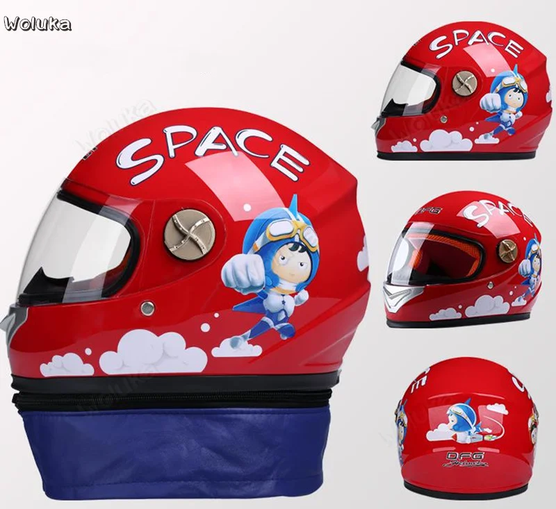 Электрический мотоциклетный шлем для мальчиков и девочек всесезонный Зимний CD50