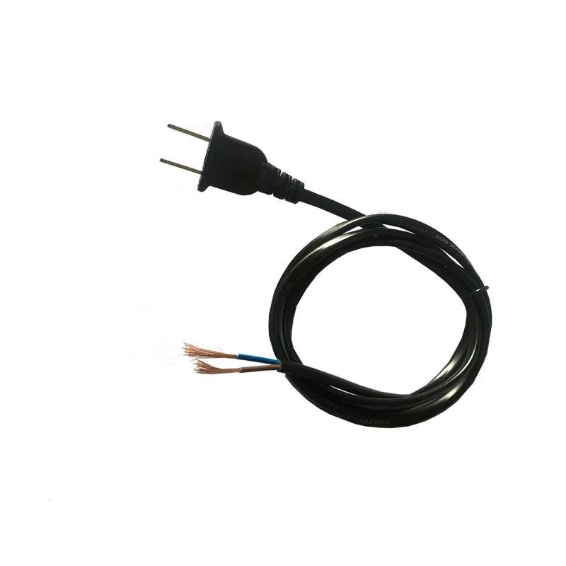 2 шт. шнур питания Белый США 2-зубец вилка адаптер переменного тока провод кабель