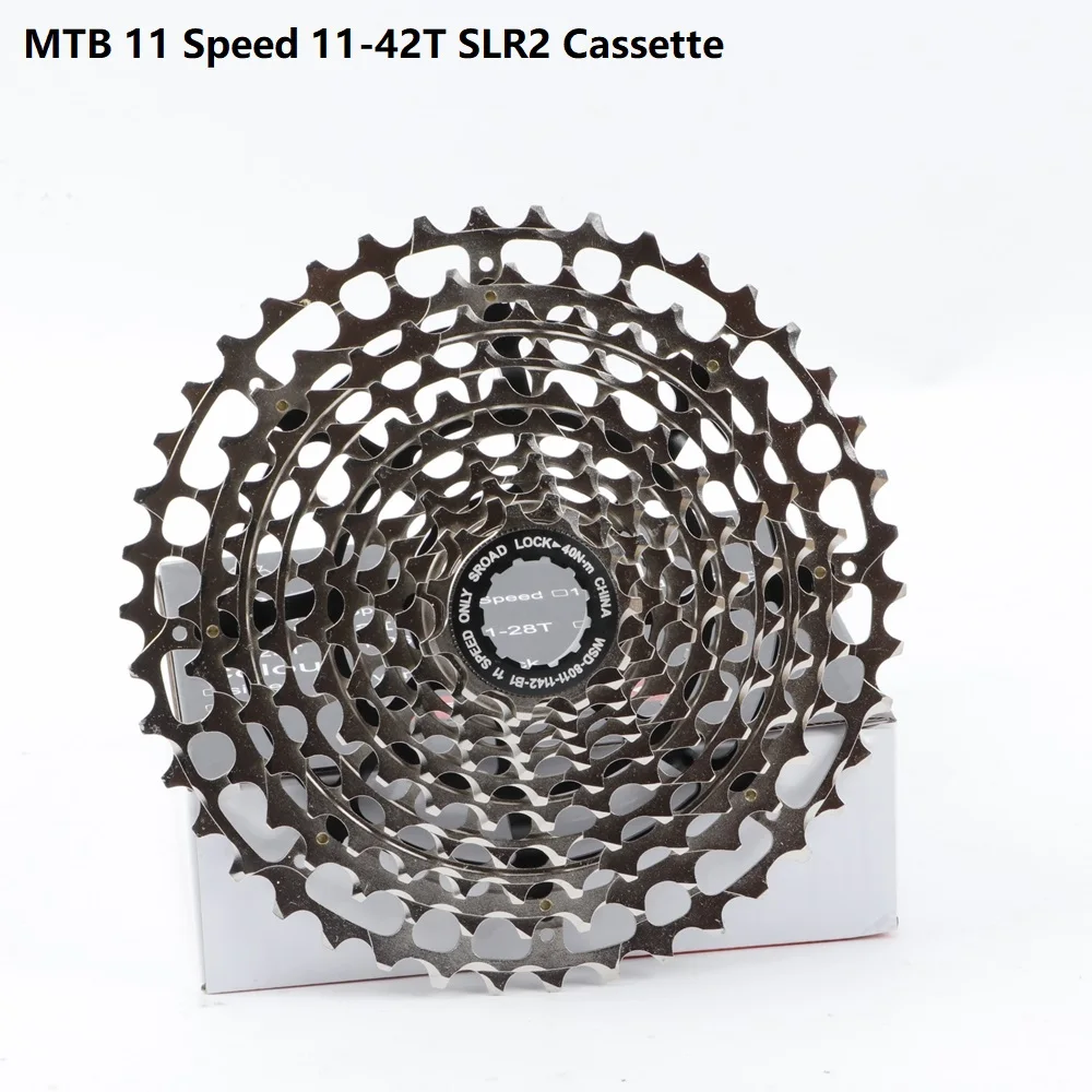 

MTB 11 Speed Cassette 11s 11-42T SLR2 Ultralight CNC Bicycle Freewheel 11V K7 Mountain Bike HG System For GX X1 NX M8000