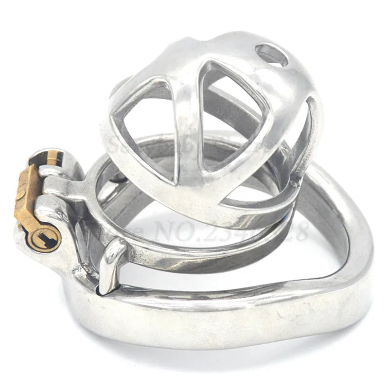 Новое Супер короткое мужское устройство верности из нержавеющей стали клетка