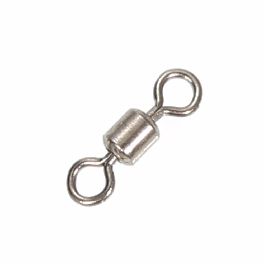 50pcs High Quality Ball Bearing Rolling Fishing Swivel Solid Rings Sea Hook Connector | Спорт и развлечения