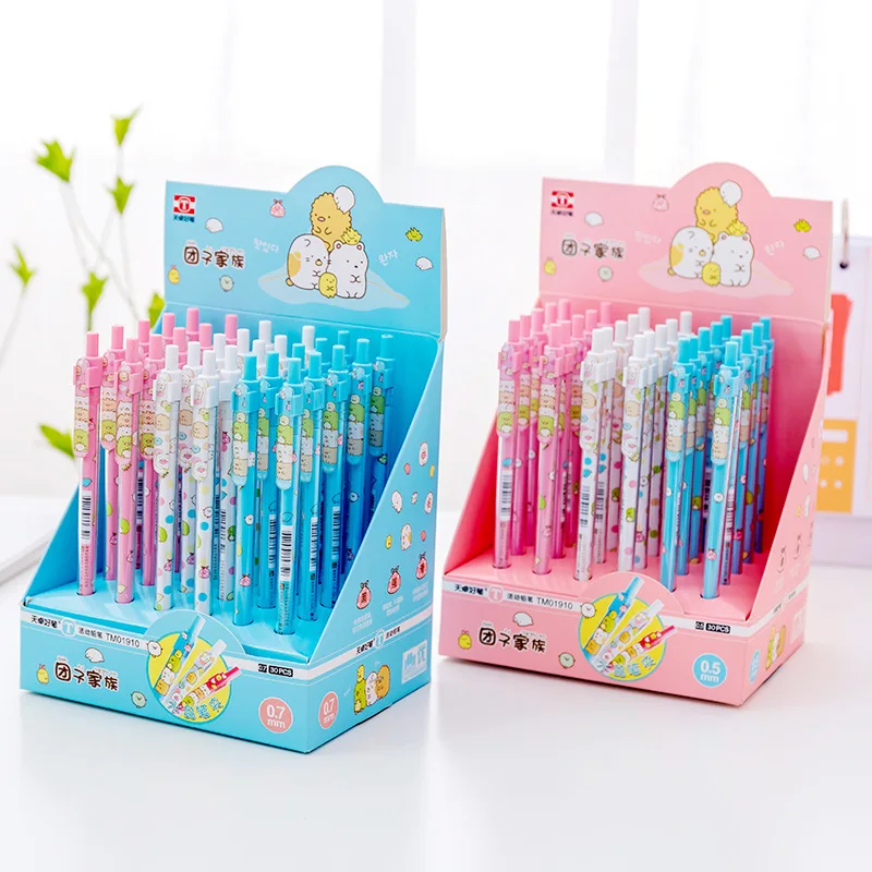 

60 pcs/lot Cartoon Sumikko Gurashi Mechanical Pencil Cute Student Automatic Pen For Kid School Office Supply Promotional gifts