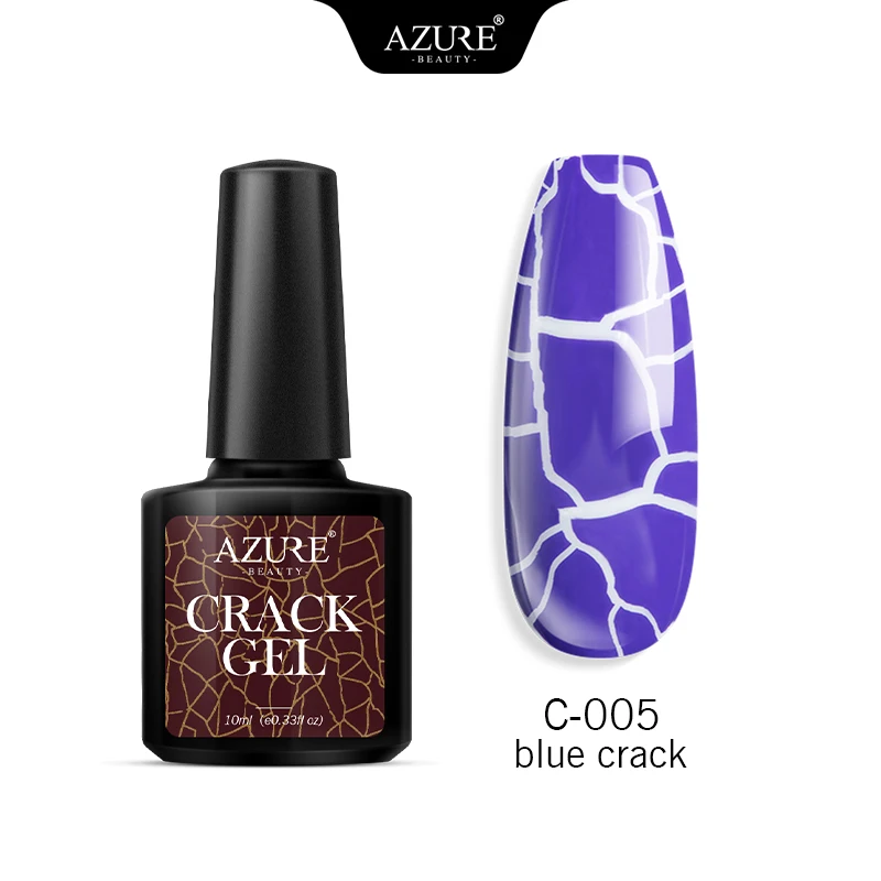 Azure beauty Crackle дизайн ногтей светодиодный гель лак замочить от длительного действия УФ-гель ноготь с эффектом трещин Гель-лак Полупостоянный Гибридный лак - Цвет: 5