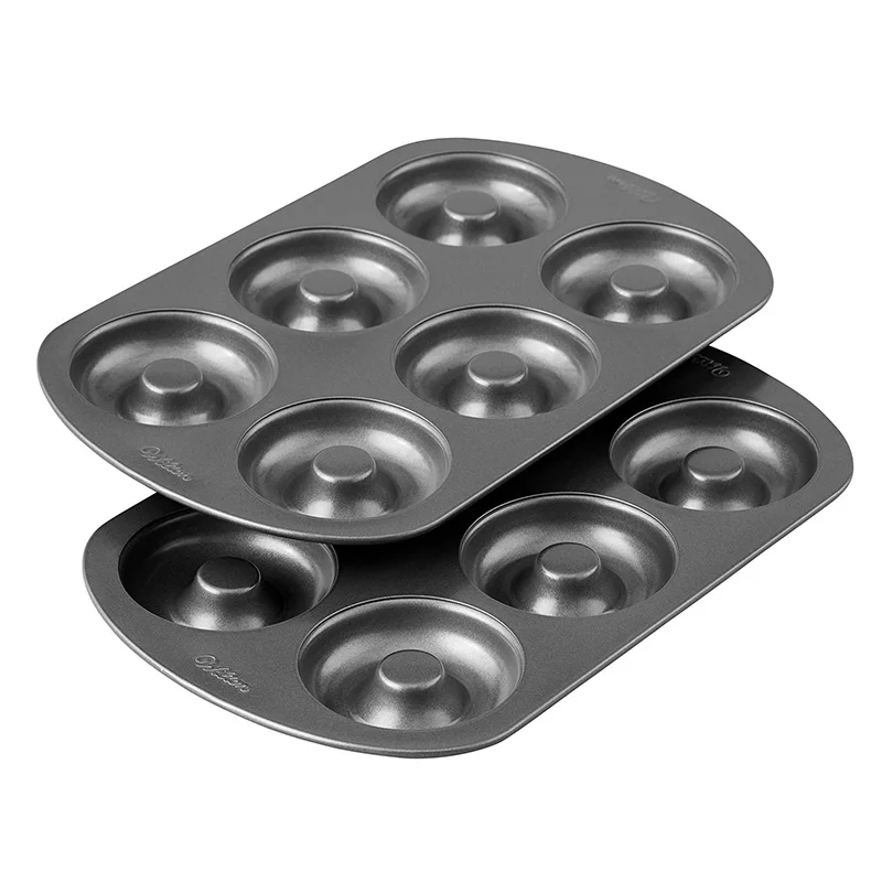 

Donut Mold DIY Cake Mould Kitchen Tool Chocolate Biscuit Non-Stick Candy Mold Carbon Steel Donut Baking Pan Kitchen Tools