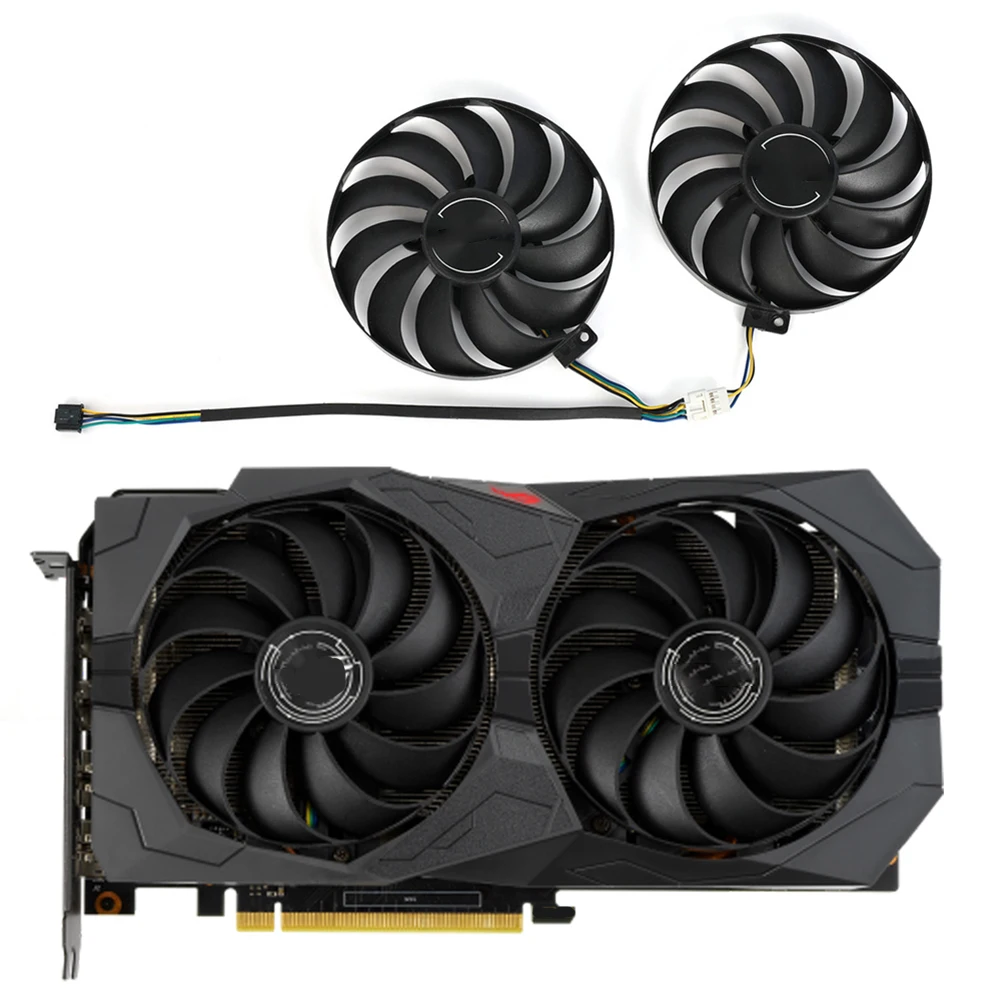 

95 мм для ASUS ROG-STRIX-GTX1650S/04G/A4G/06G-GAMING графическая карта с вентилятором GTX1660S-A6G T129215SU PLD10010S12HH