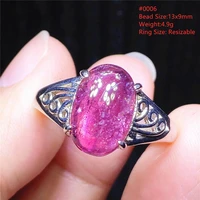 natural red tourmaline crystal ring clear oval bead adjustable ring yellow tourmaline woman 925 sterling silver ring aaaaa