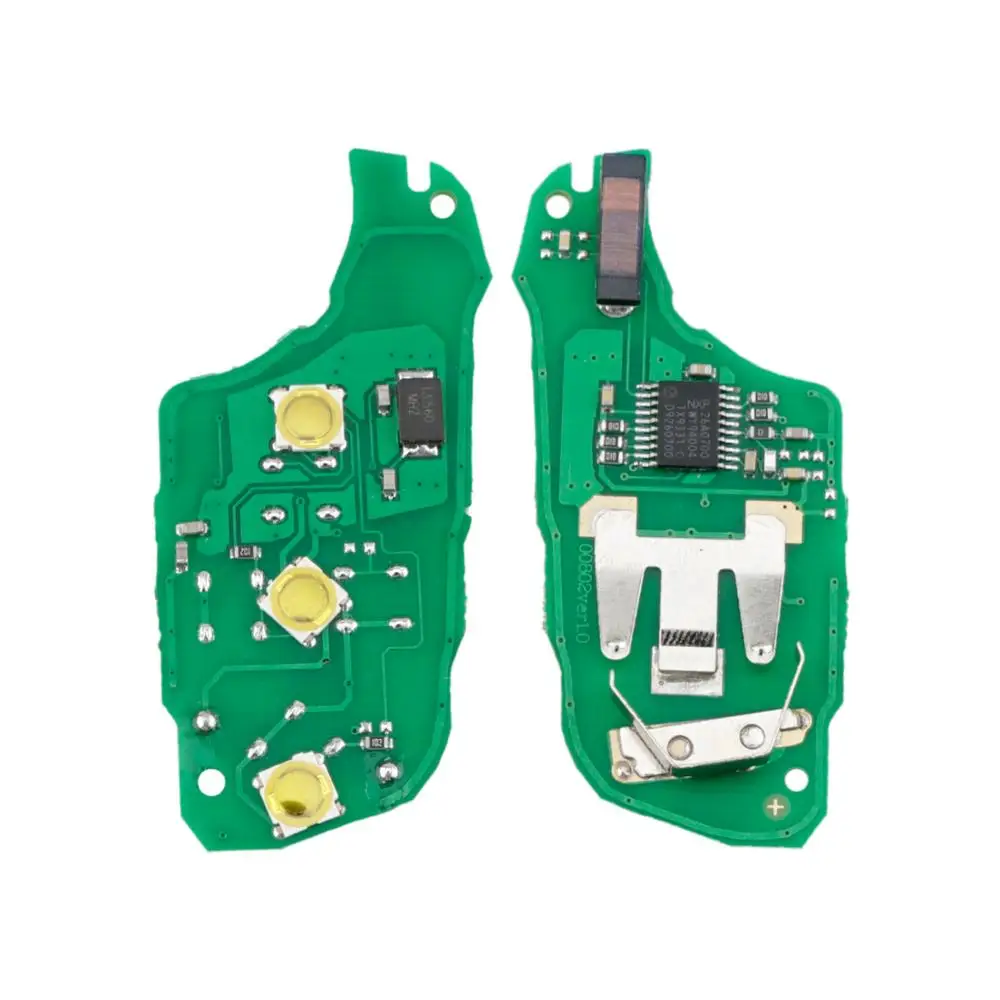 

QWMEND 434MHz ID46 Chip Remote Car Key for Peugeot 208 2008 301 308 5008 508 Hella Smart Car key Fob HU83 VA2 Blade
