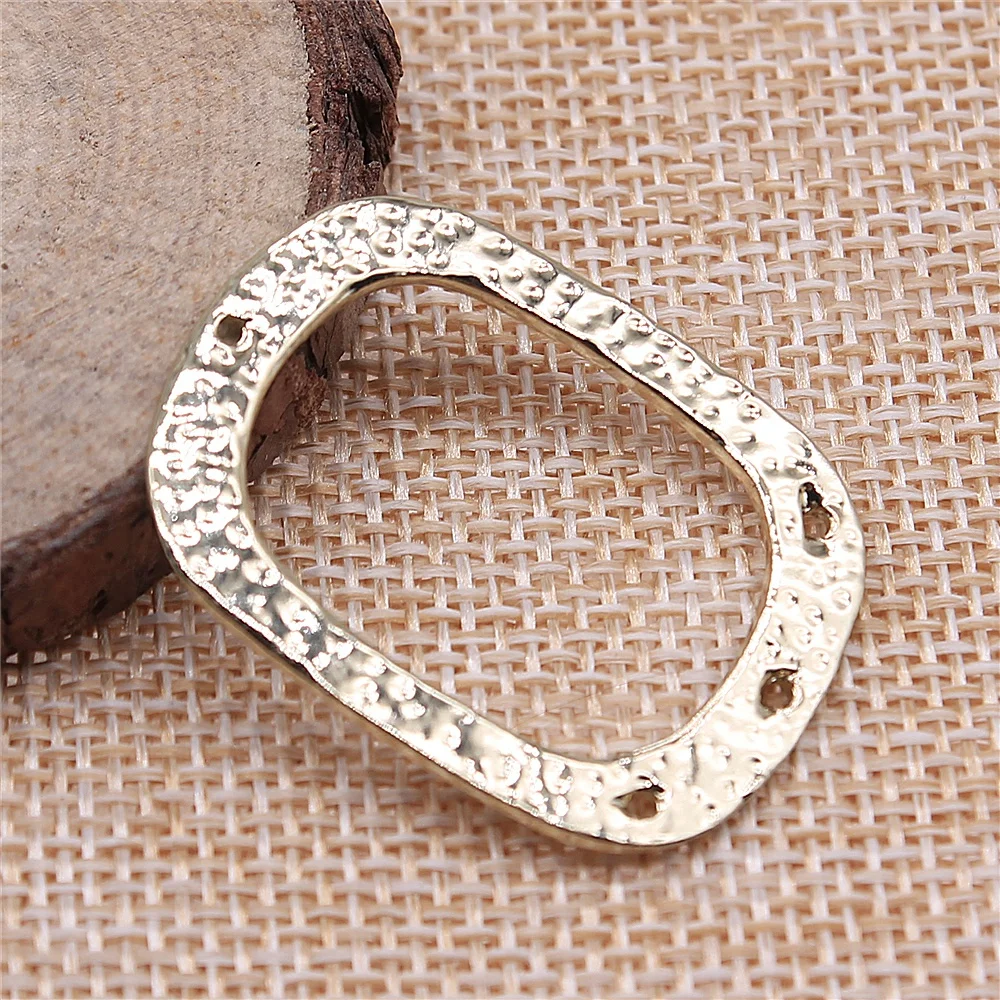 

2Pcs 26x35mm High Quality Kc Gold Color Geometric Earring Connector For DIY Jewelry Making DIY Handmade Jewelry