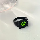 Кольцо для косплея для мужчин и женщин, модное винтажное кольцо в виде черной кошачьей лапы, мультяшное Ювелирное Украшение на годовщину, 2021